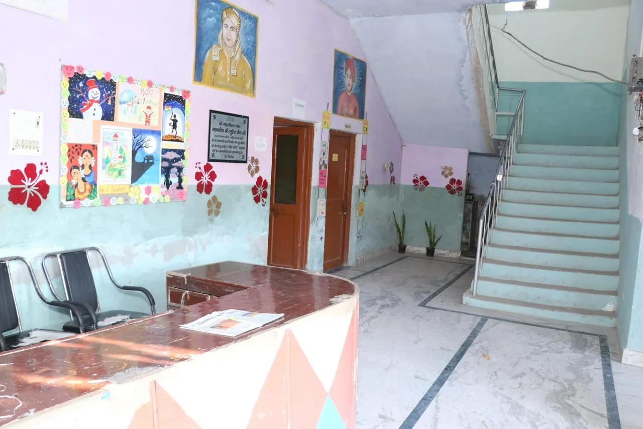 School main entrance and reception